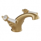 Bateria umywalkowa dwuuchwytowa - Mosiądz szczotkowany - Booth&Co. - Axbridge - BC-AXB-200/SB-BRS