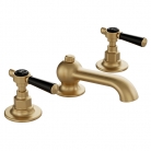 Bateria umywalkowa trzyotworowa z korkiem automatycznym - Booth&Co. - Axbridge - BC-AXB-201-B-BRS