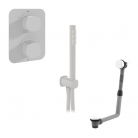 Zestaw wannowo-prysznicowy z napełnianiem wanny i słuchawką prysznicową - VADO - Cameo - CAM-TBS-BF-MW