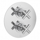 Bateria prysznicowa 2-drożna podtynkowa z termostatem - VADO z kolekcji Elements - ELE-148D/2-C/P