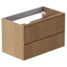 Szafka podumywalkowa z 2 szufladami, szer. 80 cm - VADO - Groove - GRV-F800WH-CO