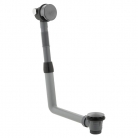 Odpływ wannowy z napełnianiem przez przelew, korek klik-klak, wyciągany filtr, Gunmetal Szczotkowany - INDIVIDUAL by Vado - IND-2389-RO-BGM