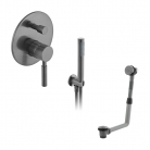 Zestaw wannowo-prysznicowy z napełnianiem wanny i punktową słuchawką prysznicową - IND-BS-ORI1-BGM