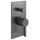 IND-EDI147A-BGM - Bateria prysznicowa podtynkowa, z przełącznikiem - INDIVIDUAL by VADO - Gunmetal Szczotkowany