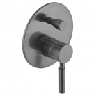 IND-ORI147A-BGM - Bateria prysznicowa podtynkowa, jednouchwytowa, z przełącznikiem - INDIVIDUAL by VADO - Gunmetal Szczotkowany