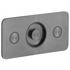 IND-Z128/2-H-BGM - Bateria prysznicowa 2-drożna podtynkowa z termostatem - INDIVIDUAL - Gunmetal Szczotkowany