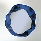 Ręcznie zdobione lustro z kamienia lawowego - Domiziani - Nuvola