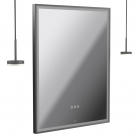 Lustro łazienkowe prostokątne z lampami wiszącymi, wym. 60x80 cm - VADO - Safari - SAF-M6W-REC-P+DI-PEW