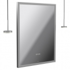 Lustro łazienkowe prostokątne z lampami wiszącymi, wym. 60x80 cm - VADO - Safari - SAF-M6W-REC-P+DI-SC