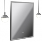 Lustro łazienkowe prostokątne z lampami wiszącymi, wym. 60x80 cm - VADO - Safari - SAF-M6W-REC-P+GL-SC